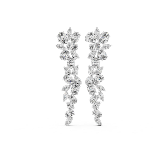 Mixed Dangle Lab Grown Diamond Earrings