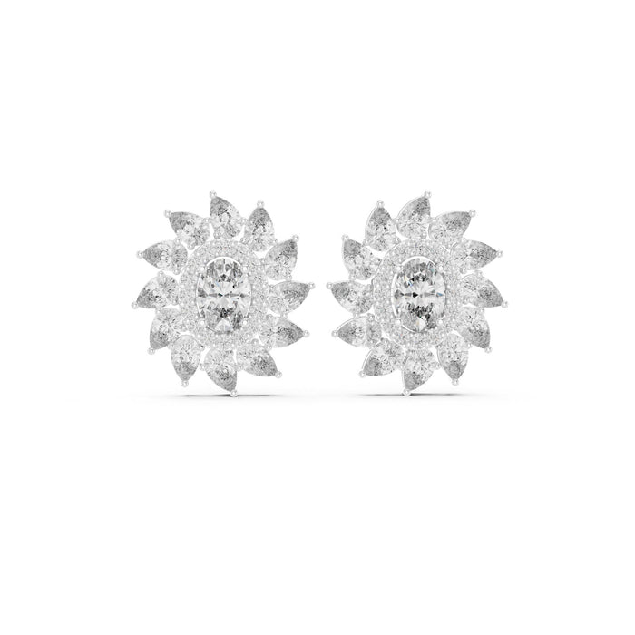 Mixed Stud Lab Grown Diamond Earrings