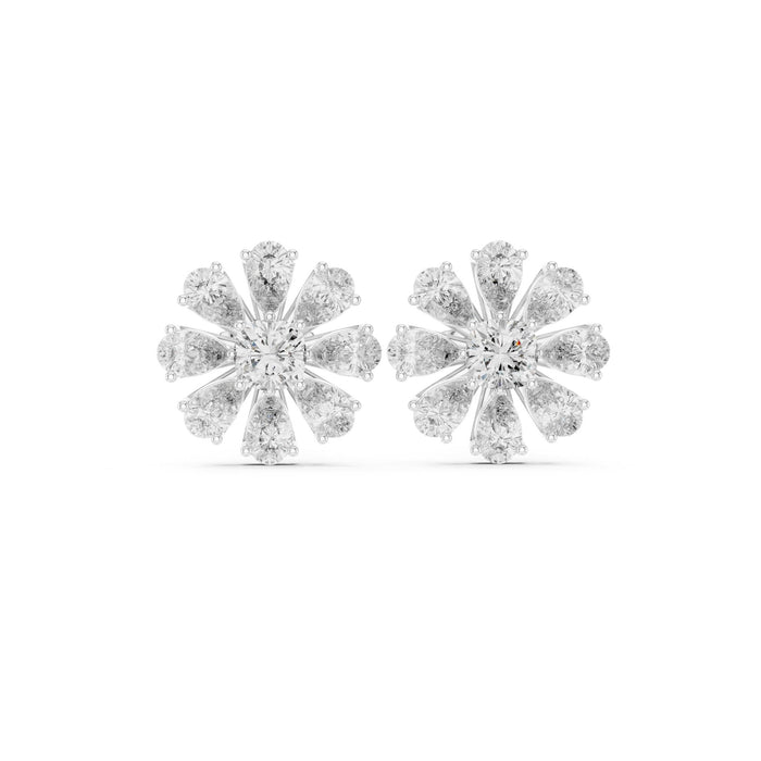 Pear Stud Lab Grown Diamond Earrings