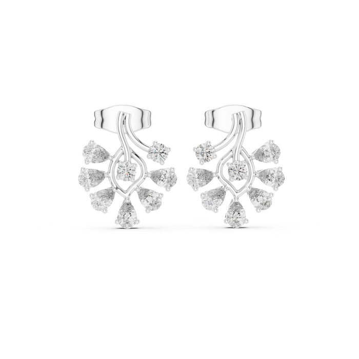 Round Stud Lab Grown Diamond Earrings