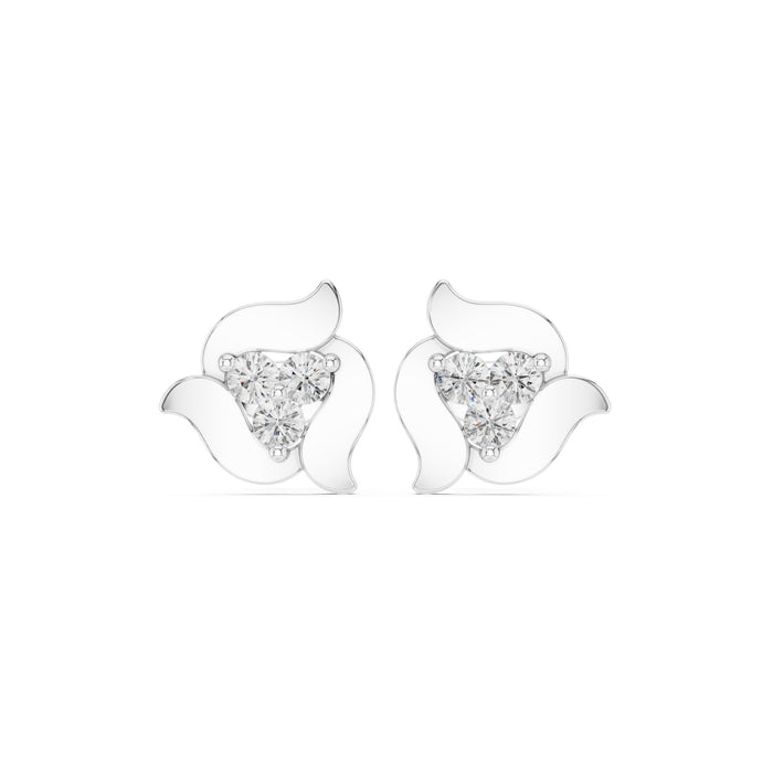Round Stud Lab Grown Diamond Earrings
