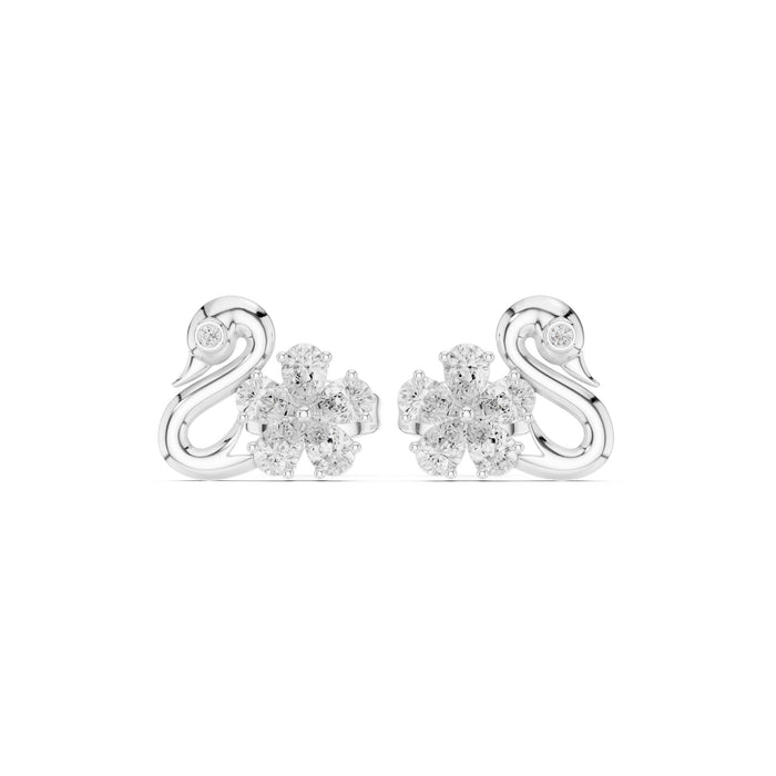 Round Stud Lab Grown Diamond Earrings