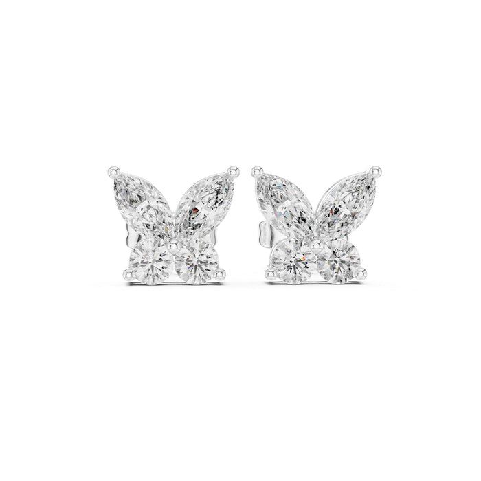 Mixed Stud Lab Grown Diamond Earrings