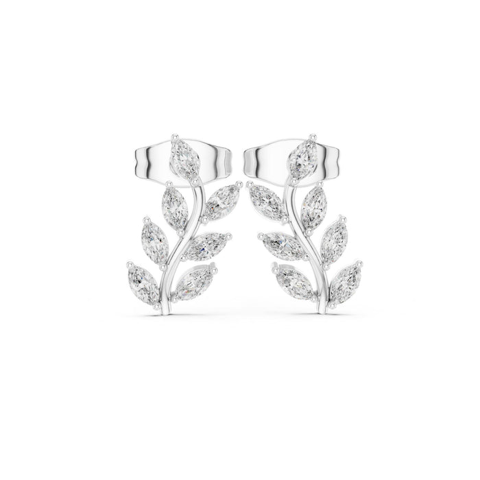 Marquise Climber Lab Grown Diamond Earrings