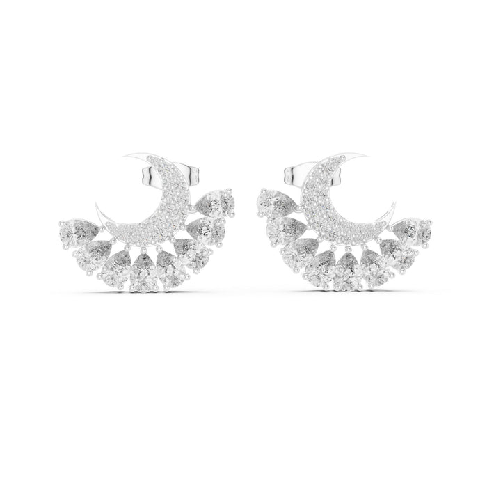 Round Jacket Lab Grown Diamond Earrings