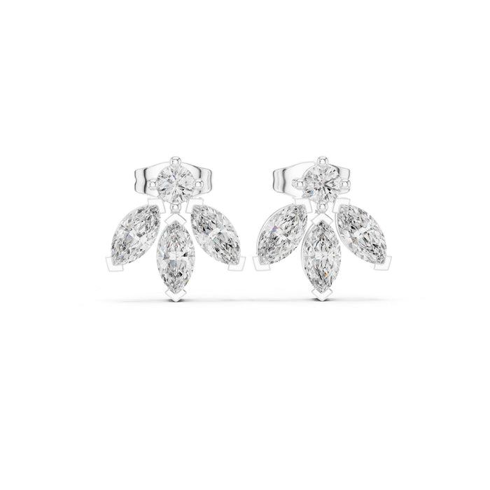 Marquise Jacket Lab Grown Diamond Earrings