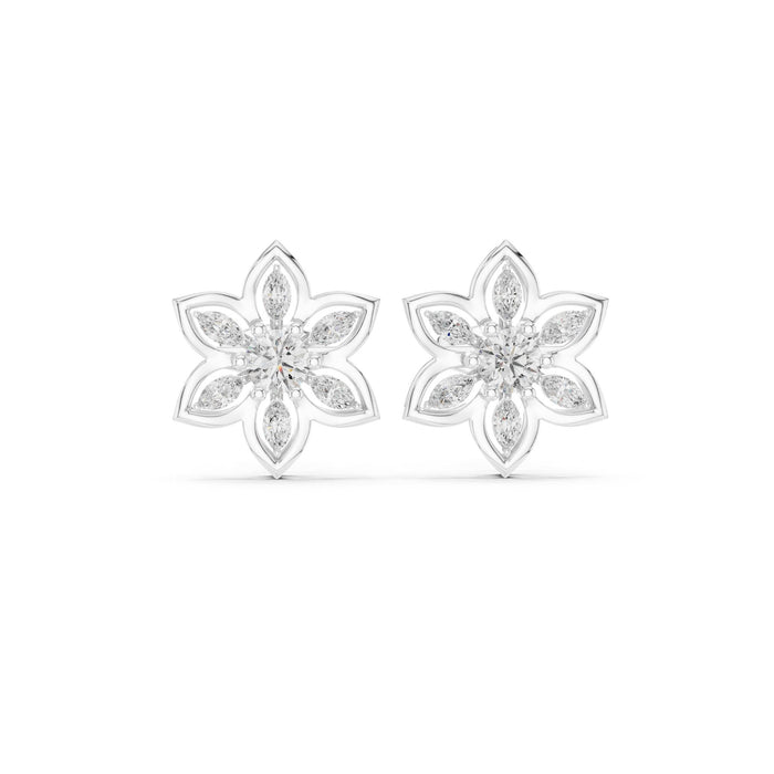 Mixed Stud Lab Grown Diamond Earrings