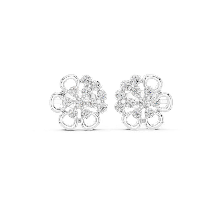 Round Stud Lab Grown Diamond Earrings