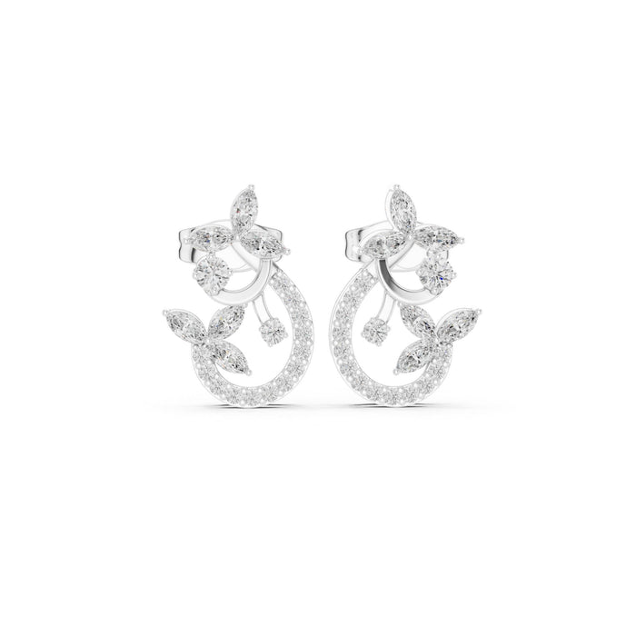 Mixed Stud Lab Grown Diamond Earrings