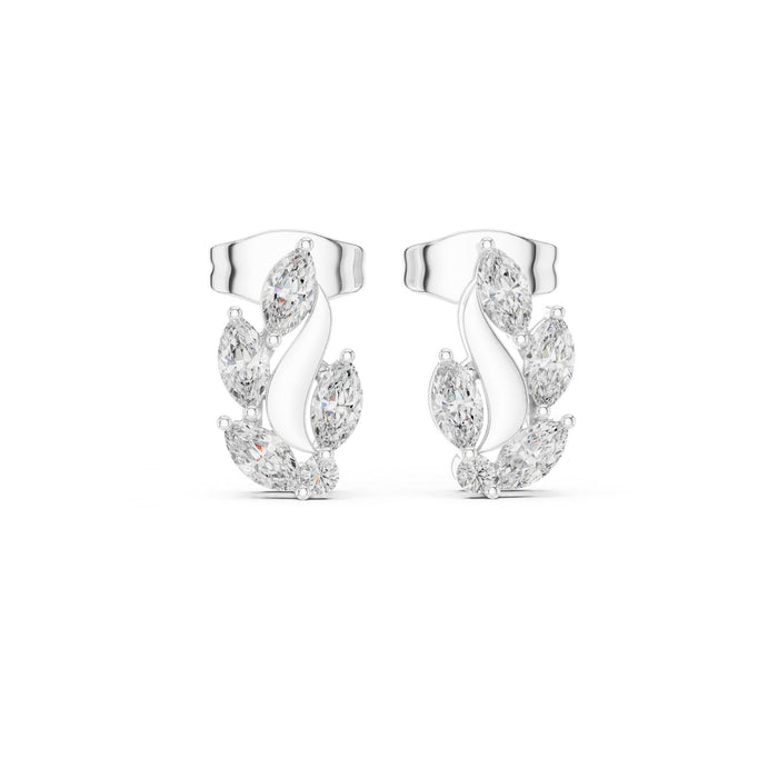 Marquise Climber Lab Grown Diamond Earrings