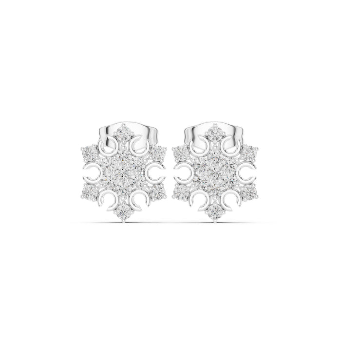 Round Stud Lab Grown Diamond Earrings
