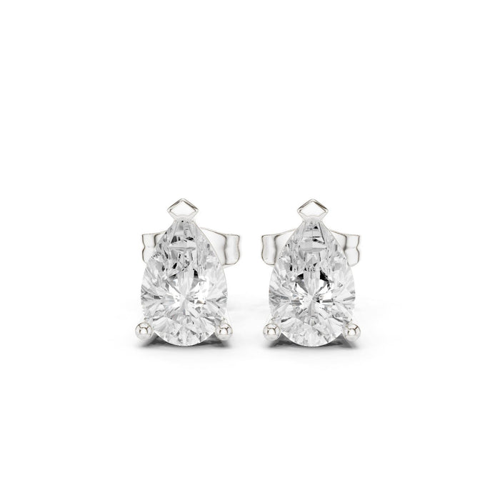 Pear Stud Lab Grown Diamond Earrings