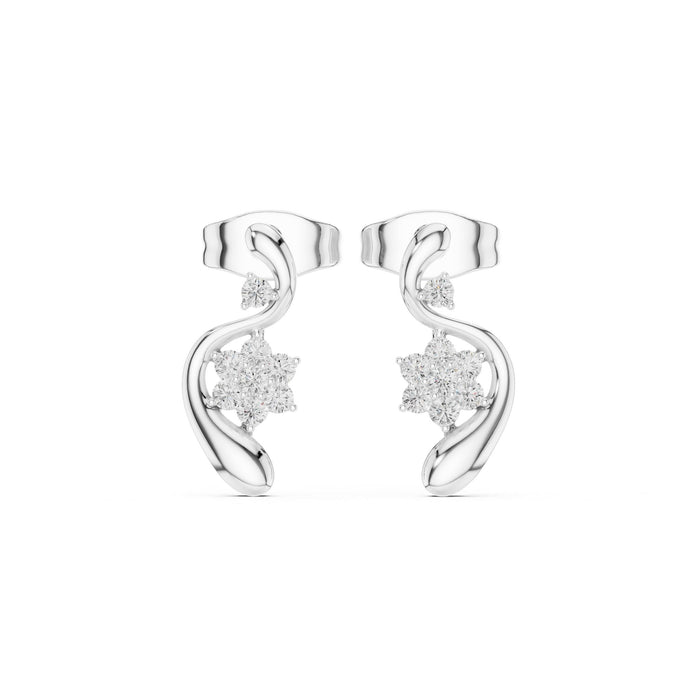 Round Climber Lab Grown Diamond Earrings