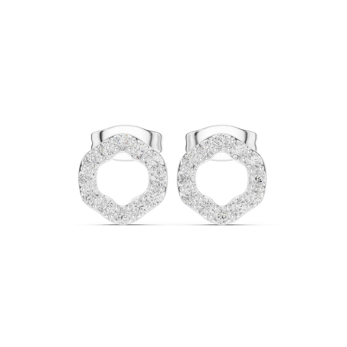 Round Stud Lab Grown Diamond Earrings