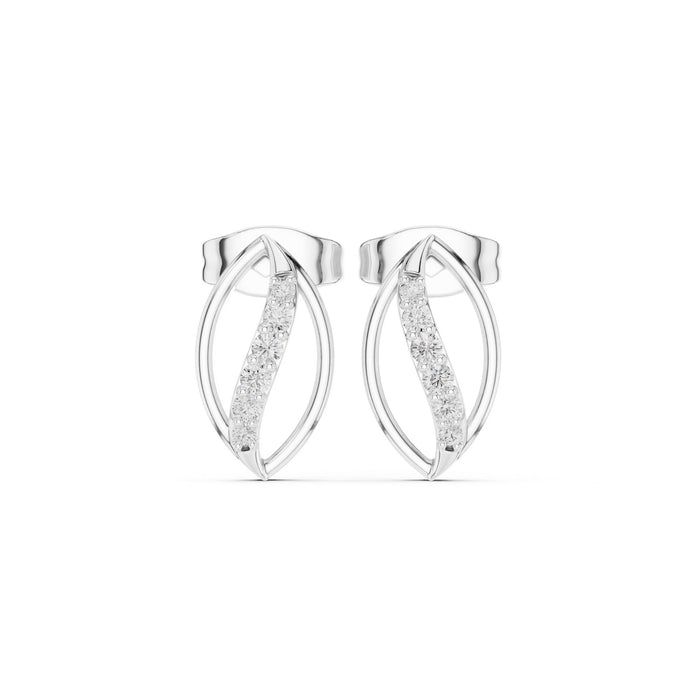 Round Stud Lab Grown Diamond Earrings