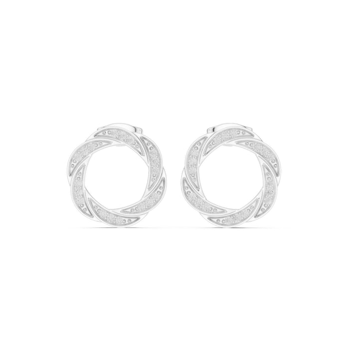 Round Stud Lab Grown Diamond Earrings