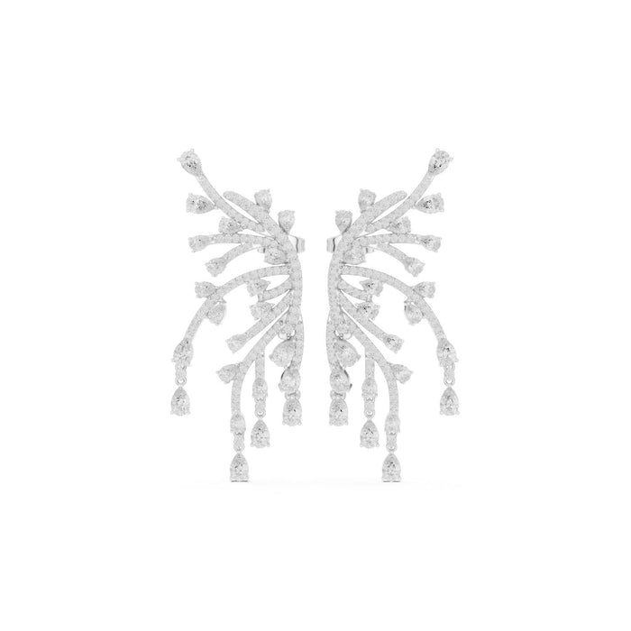 Pear Chandelier Lab Grown Diamond Earrings
