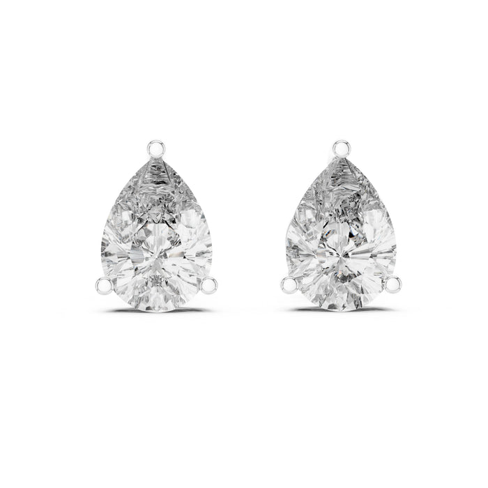 Pear Stud Lab Grown Diamond Earrings