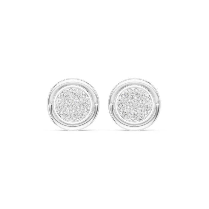 Round Stud Lab Grown Diamond Earrings
