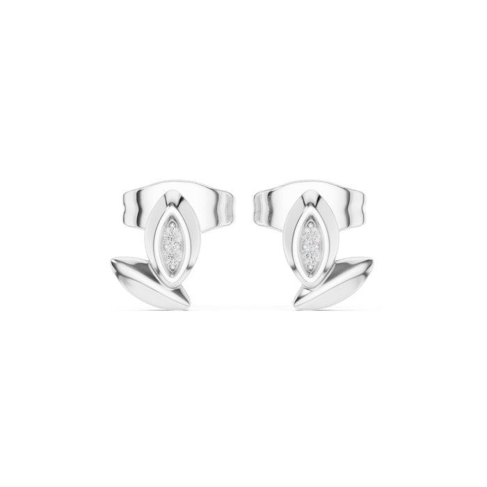 Round Stud Lab Grown Diamond Earrings