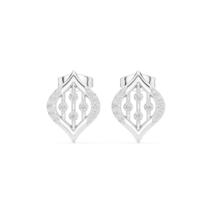 Round Stud Lab Grown Diamond Earrings