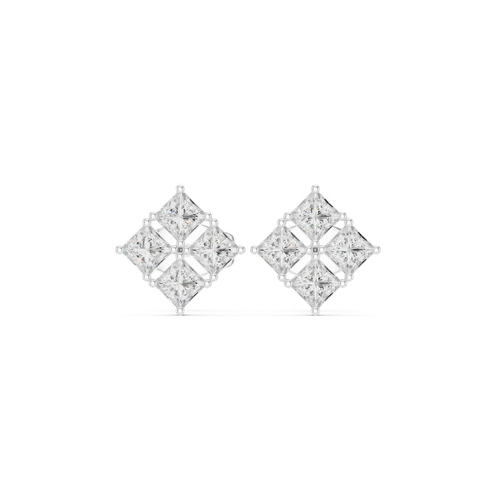 Princess Stud Lab Grown Diamond Earrings
