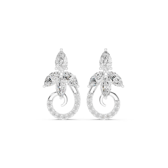 Marquise Dangle Lab Grown Diamond Earrings