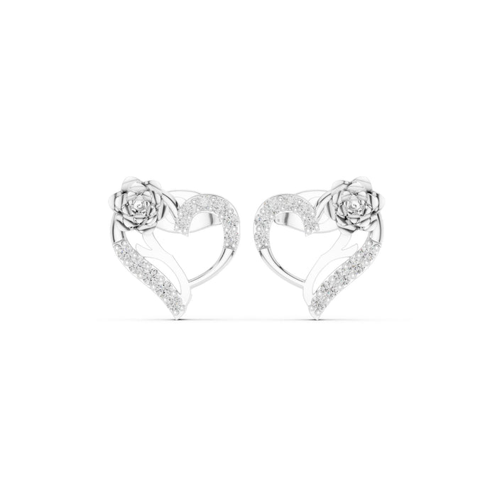 Round Stud Lab Grown Diamond Earrings