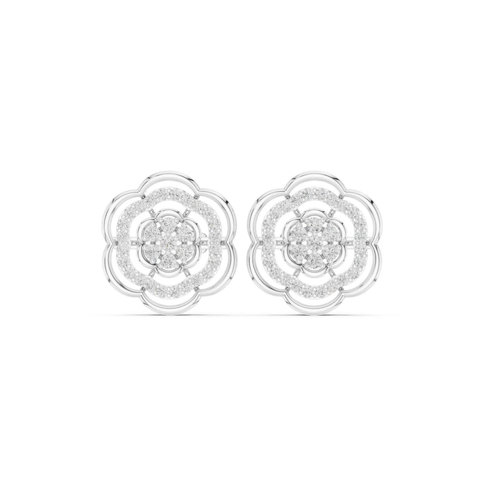 Round Stud Lab Grown Diamond Earrings