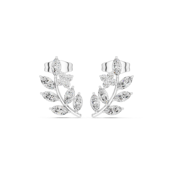 Marquise Climber Lab Grown Diamond Earrings