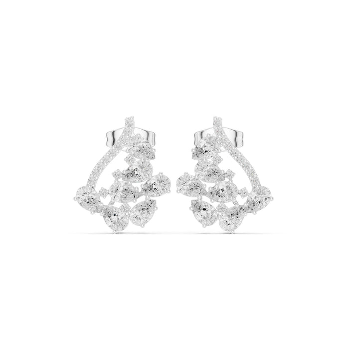 Round Climber Lab Grown Diamond Earrings