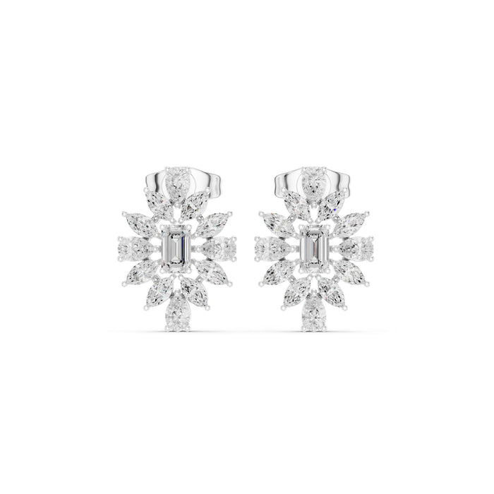 Mixed Stud Lab Grown Diamond Earrings