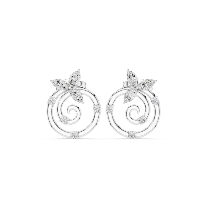 Marquise Stud Lab Grown Diamond Earrings