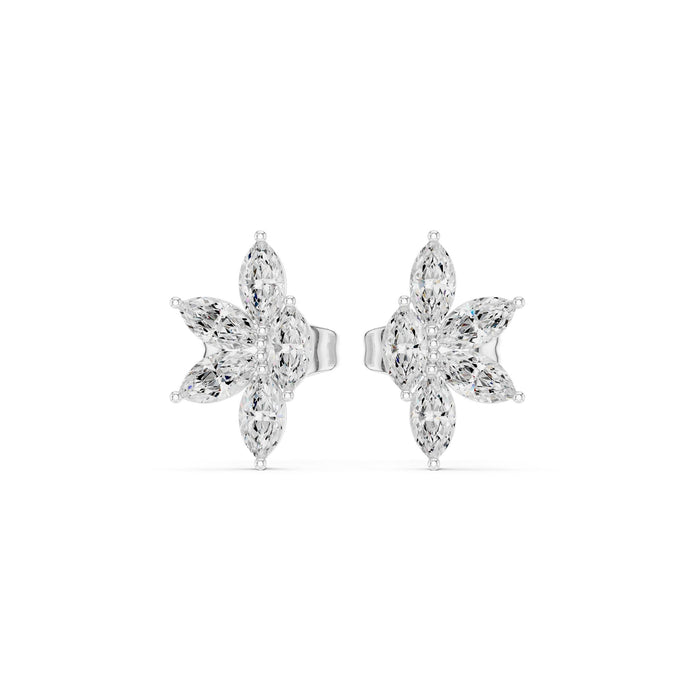 Marquise Cluster Lab Grown Diamond Earrings