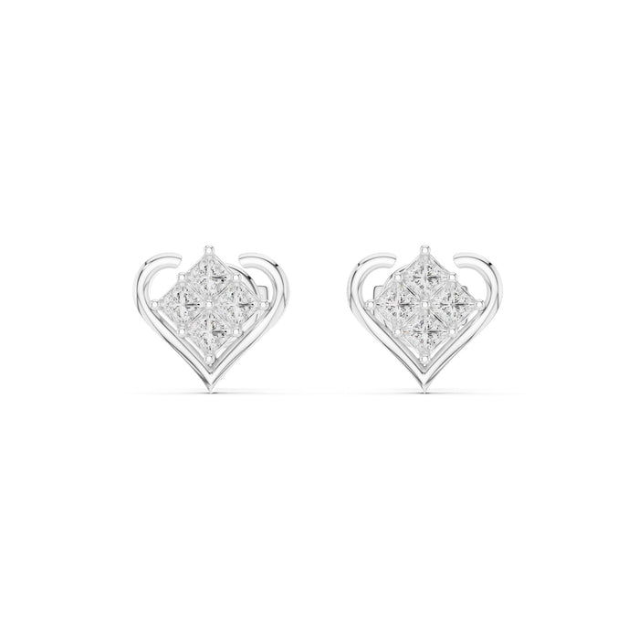 Princess Stud Lab Grown Diamond Earrings