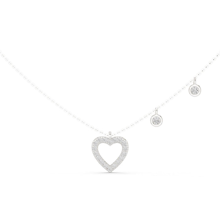 Round Pendant Lab Grown Diamond Necklace