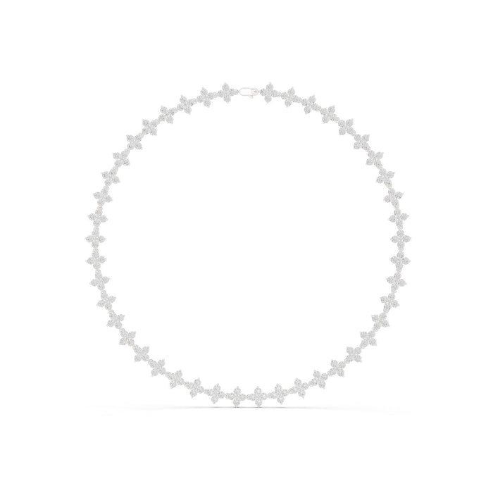 Round Cluster Lab Grown Diamond Necklace