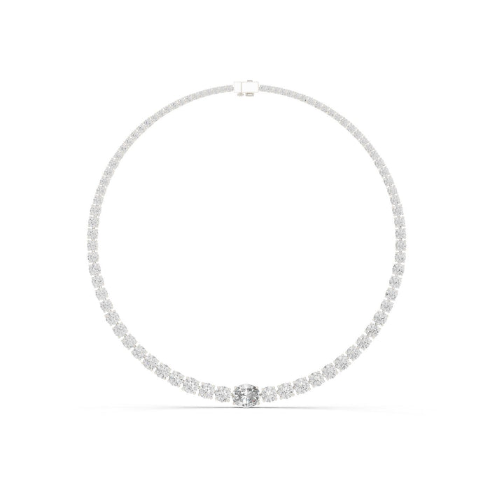 Round Riviera Lab Grown Diamond Necklace