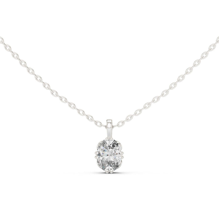 Round Solitaire Lab Grown Diamond Necklace