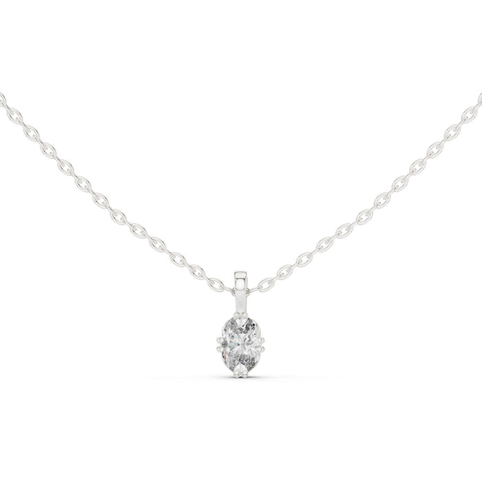 Pear Solitaire Lab Grown Diamond Necklace