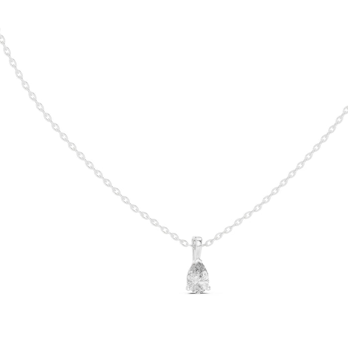 Round Solitaire Lab Grown Diamond Necklace