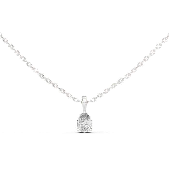 Round Solitaire Lab Grown Diamond Necklace
