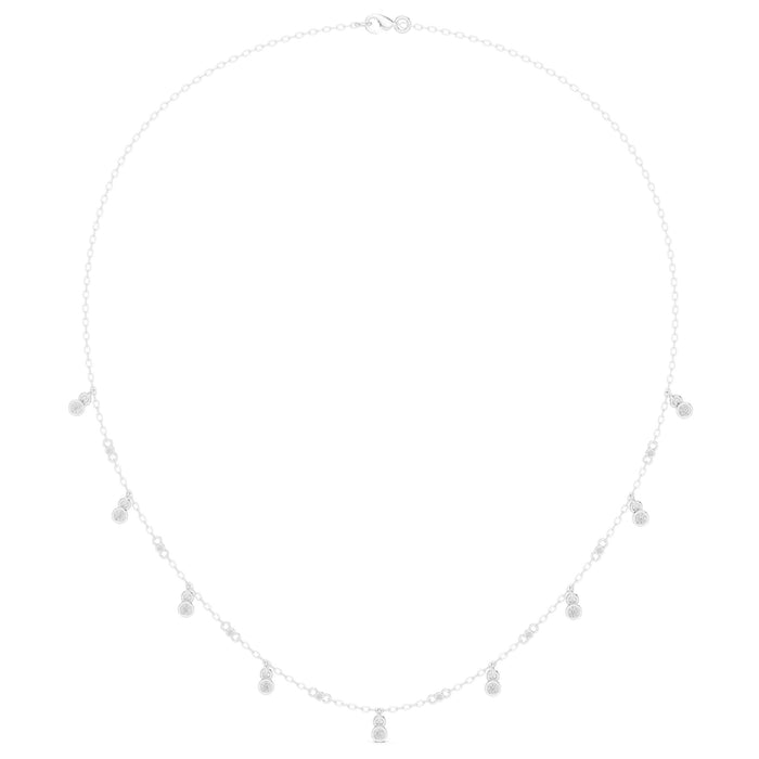 Round Station Lab Grown Diamond Necklace