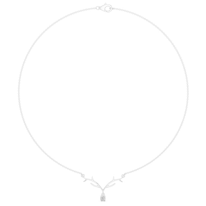 Round Pendant Lab Grown Diamond Necklace