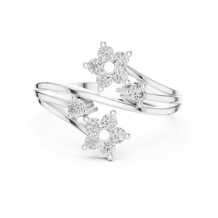 Round Cluster Lab Grown Diamond Wedding Band