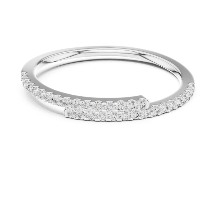 Round Half-Eternity Lab Grown Diamond Wedding Band