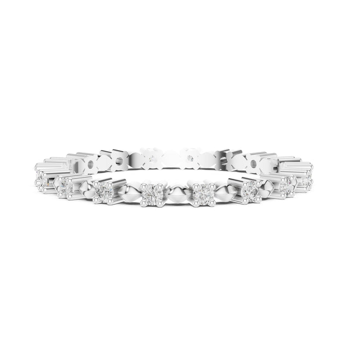 Round Eternity Lab Grown Diamond Wedding Band
