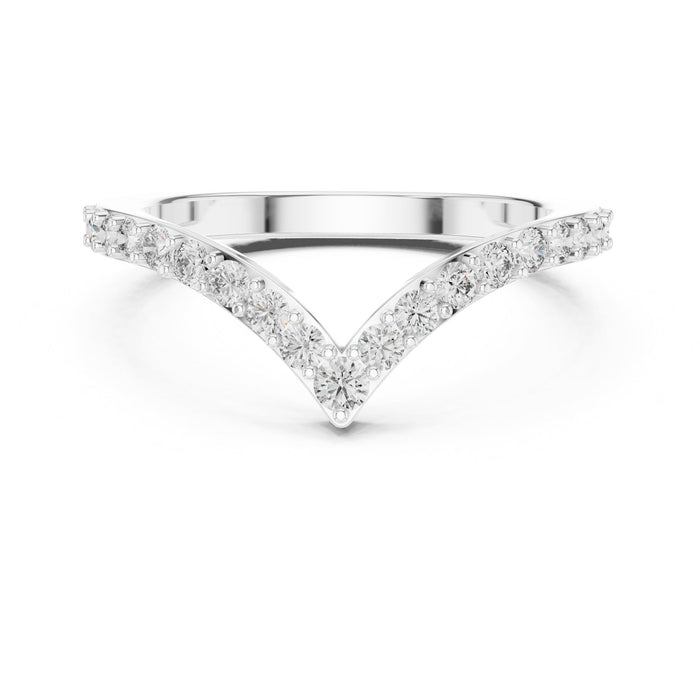Round Twisted Lab Grown Diamond Wedding Band