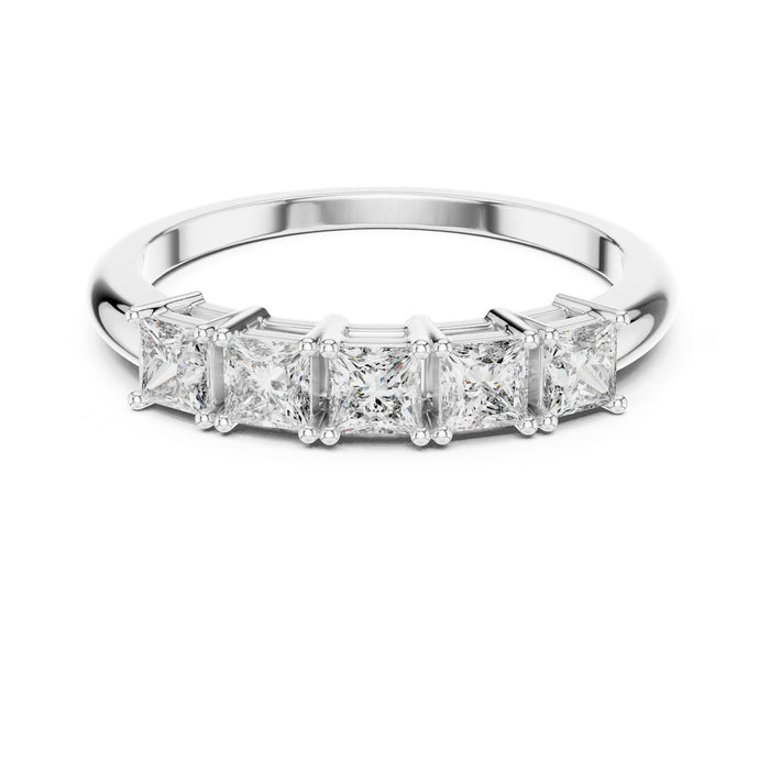 Princess Half-Eternity Lab Grown Diamond Wedding Band