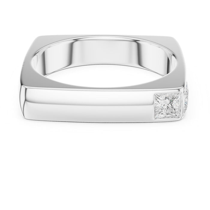 Princess Solitaire Lab Grown Diamond Wedding Band